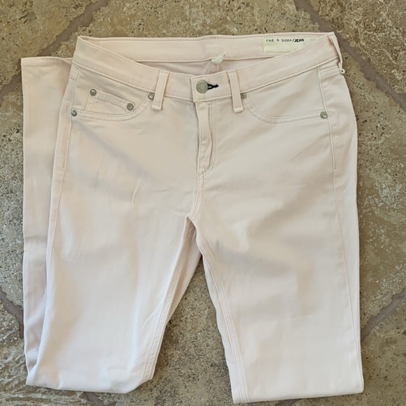 Rag & Bone Magnolia Leggings Jeans Blush Pink Sz 29 - Picture 4 of 11